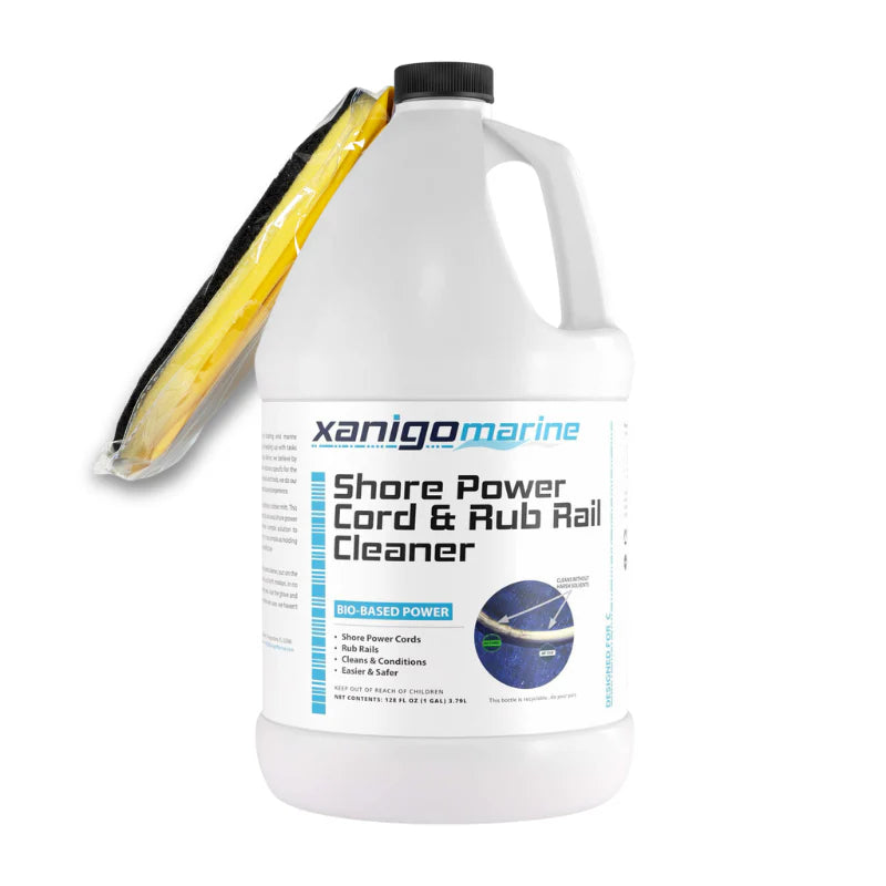 1 Gallon Shoreline Power Cord and Rubrail Cleaner with Glove